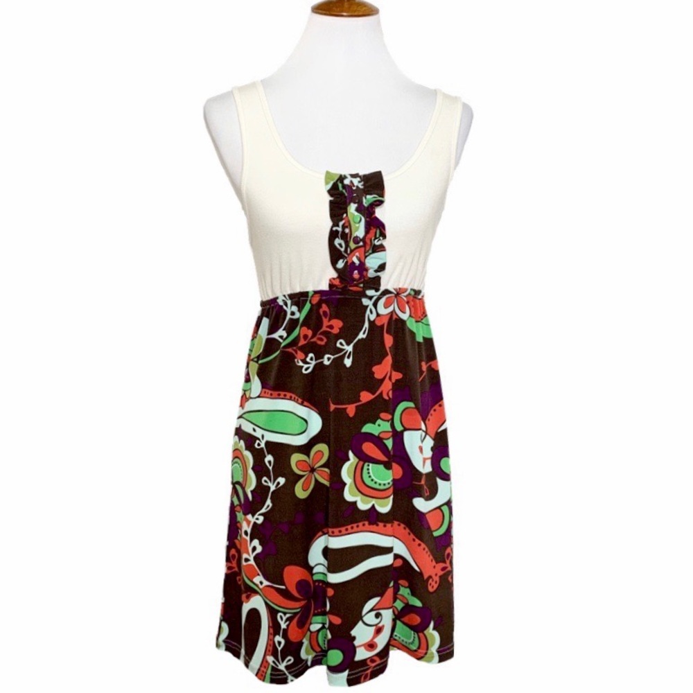 2/$20🌸 Judith March Retro Paisley Sun Dress